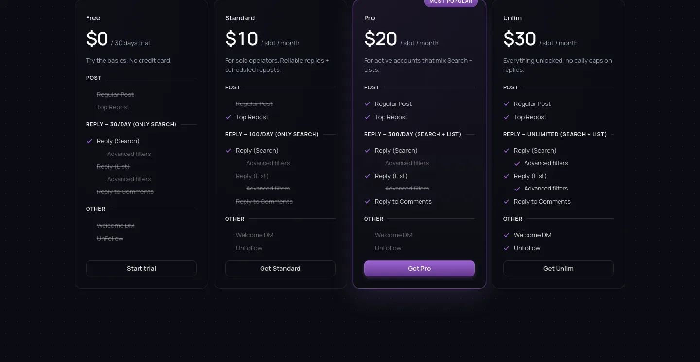 helperx.app — Pricing
