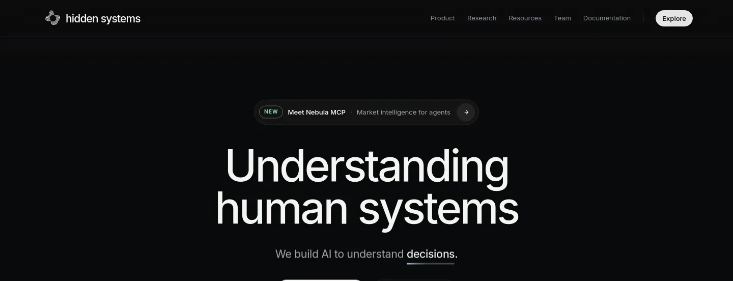 hiddensystems.ai — a measured funnel