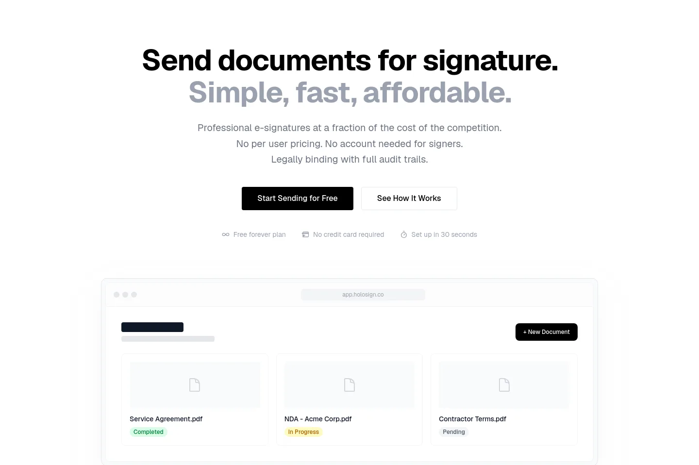 holosign.co — Hero
