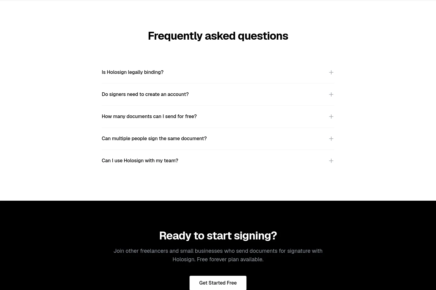 holosign.co — FAQ
