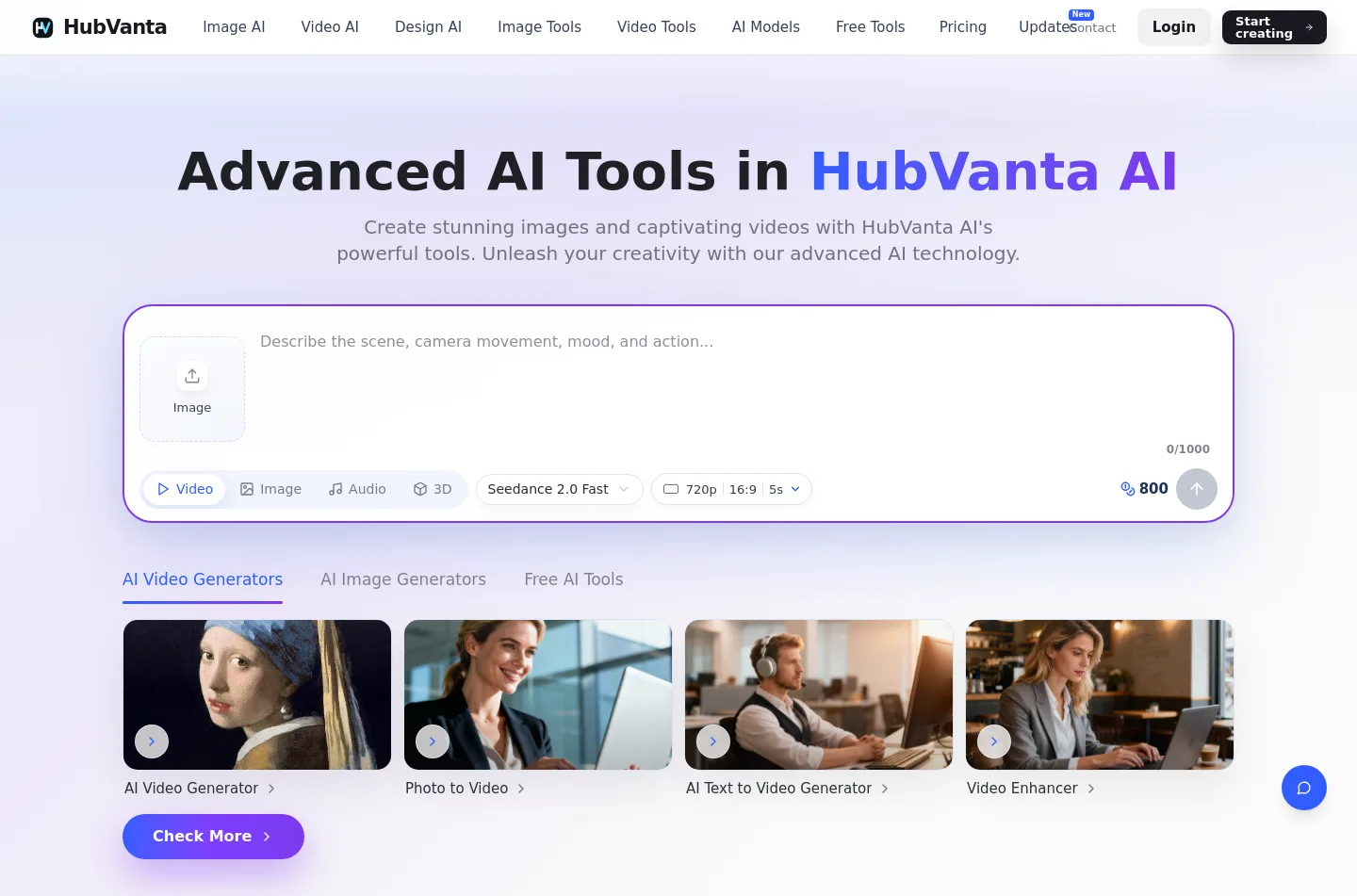 hubvanta.com — Hero