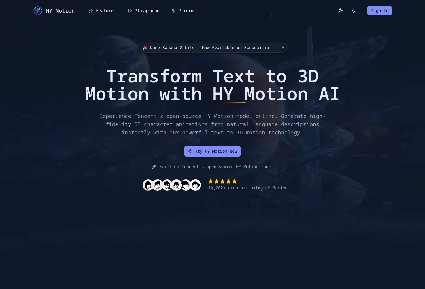 hymotion.app — Hero