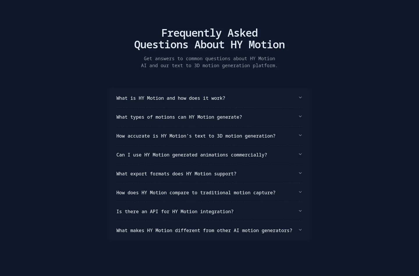 hymotion.app — FAQ