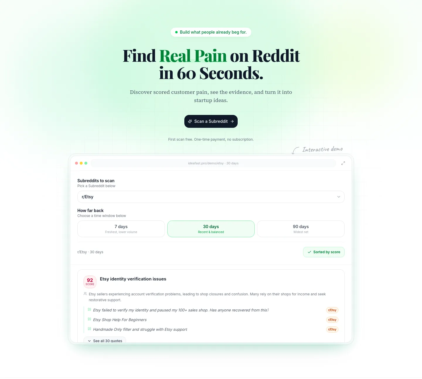 ideafast.pro — Hero
