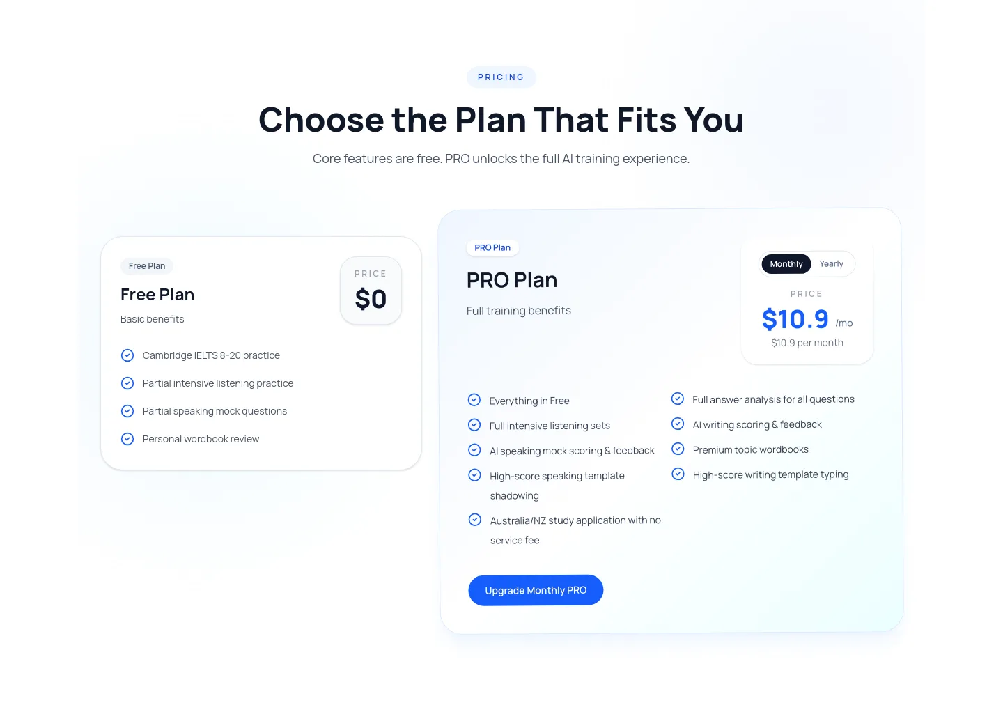 ielts.youshowedu.com — Pricing