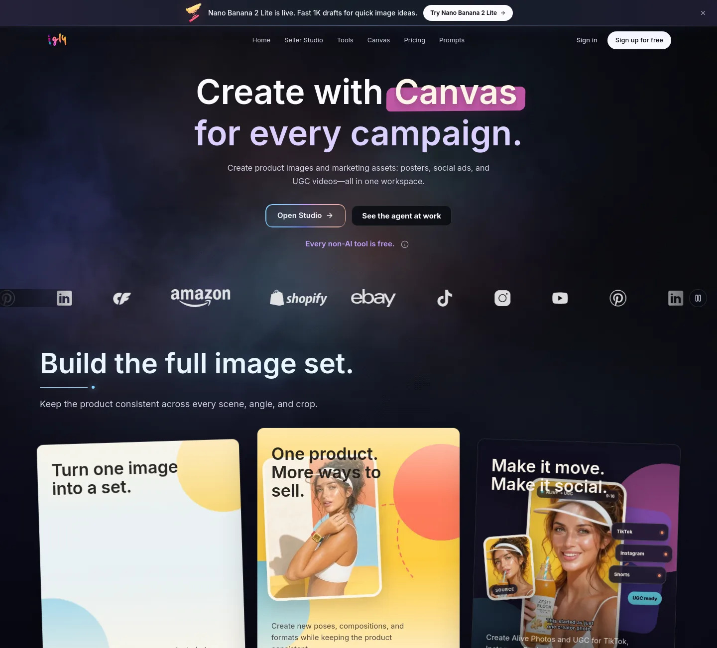 igly.ai — Hero + Logo Wall + Pricing + FAQ