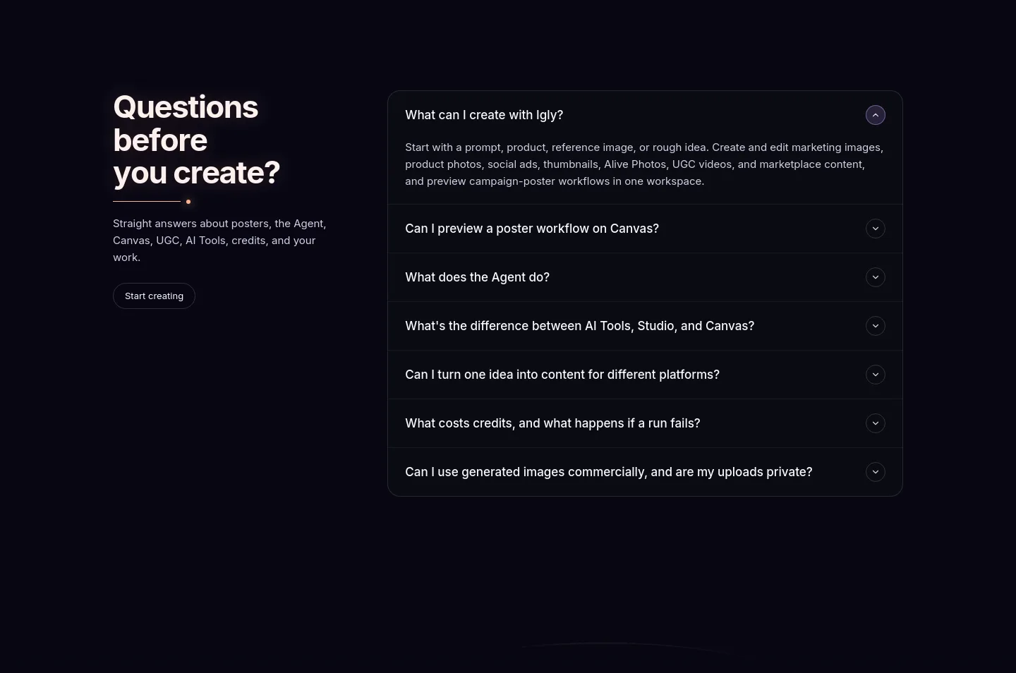igly.ai — FAQ