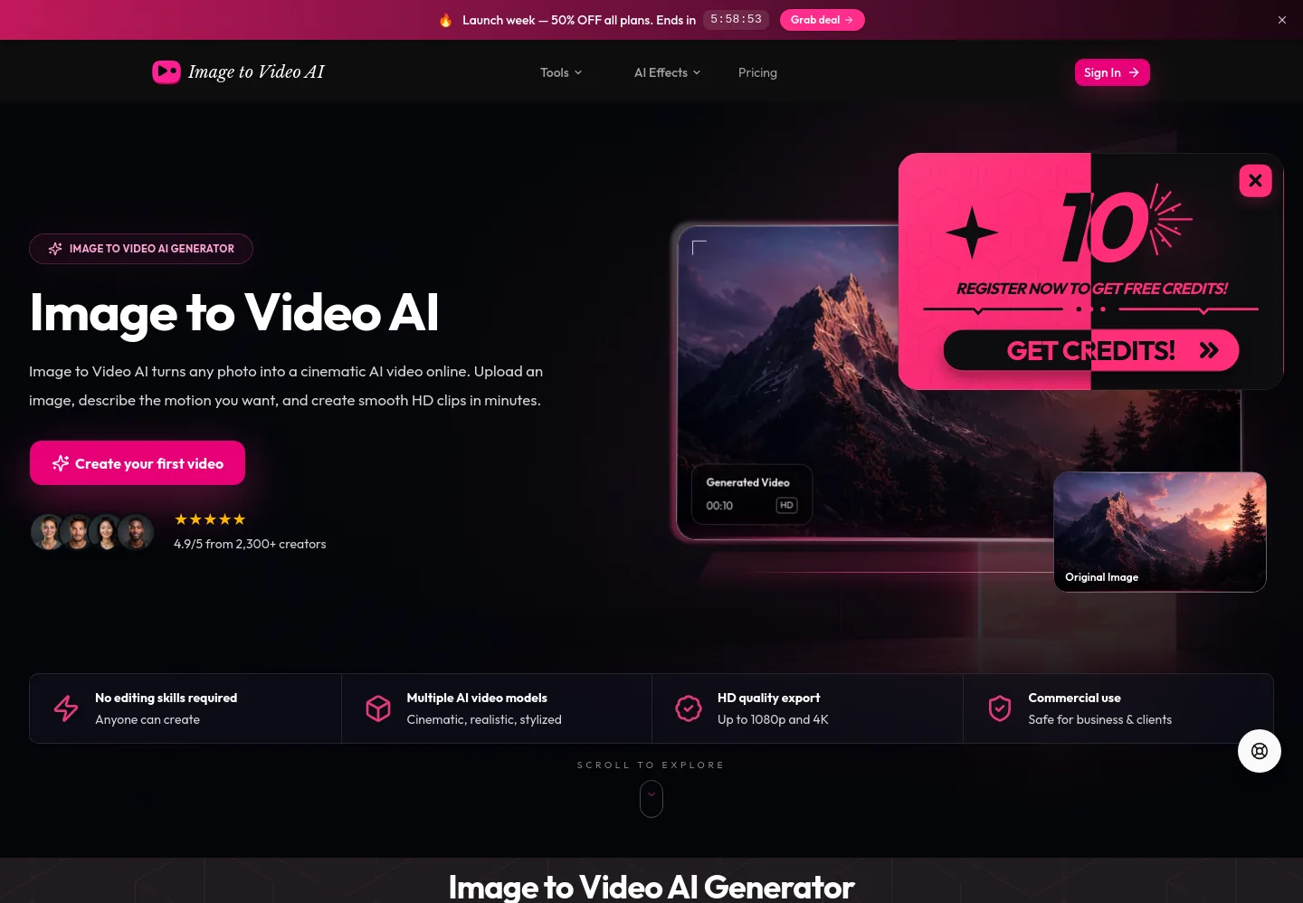 image-to-video-ai.im — The Pricing Page