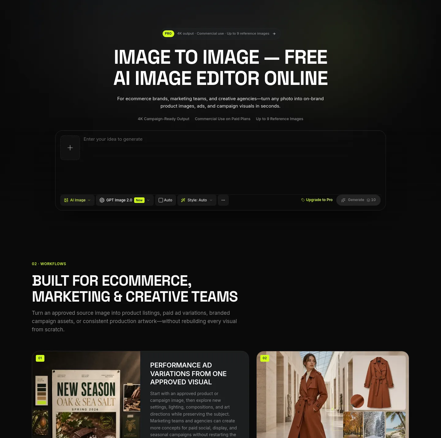 image2image.app — Hero
