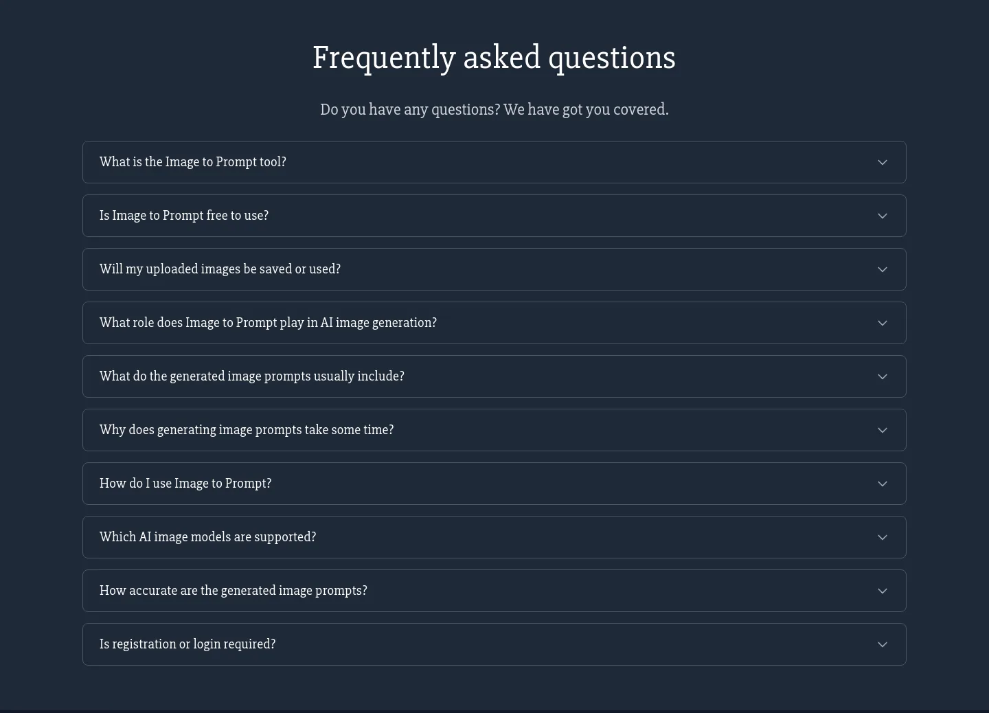 imagetoprompt.app — FAQ