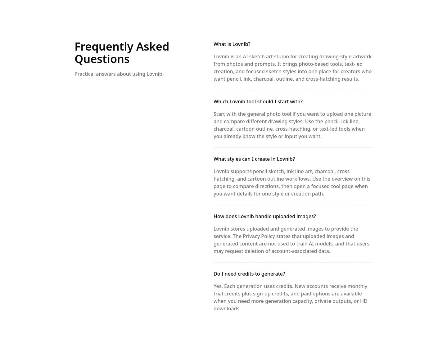 imagetosketch.org — FAQ