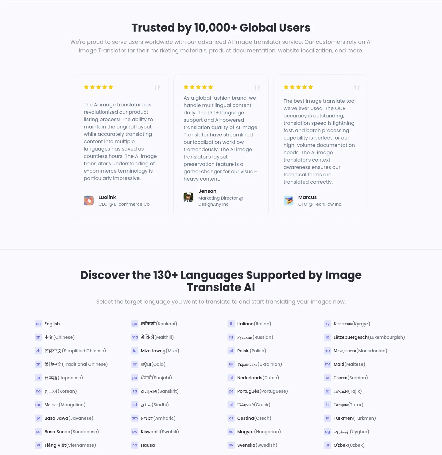 imagetranslate.ai — Logo Wall
