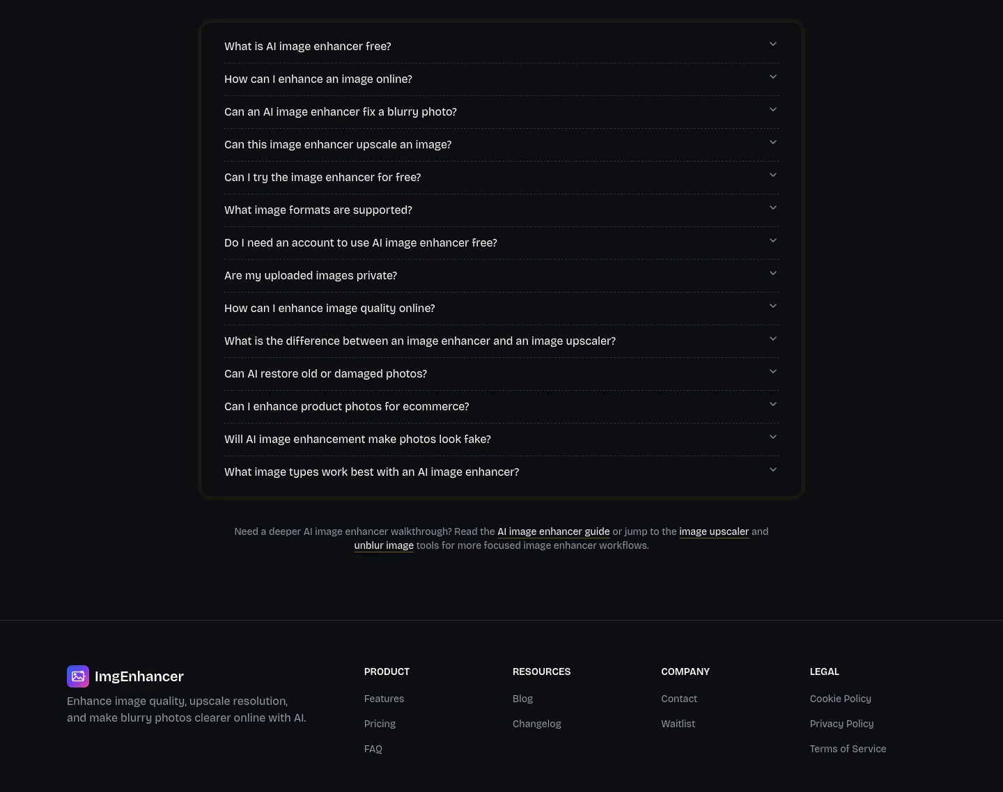 imgenhancer.co — FAQ