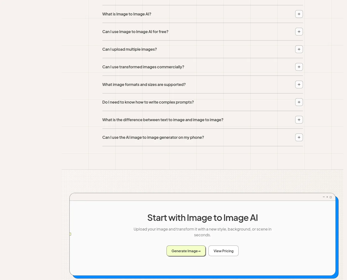imgtoimgai.io — Pricing