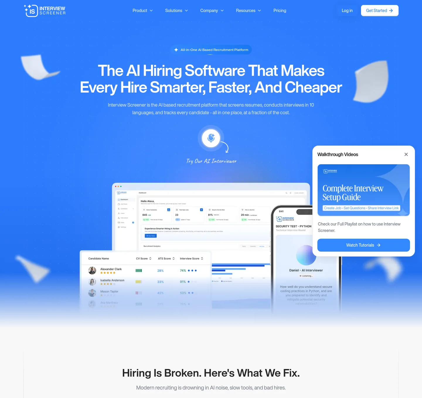 interviewscreener.com — The Objection-Handler