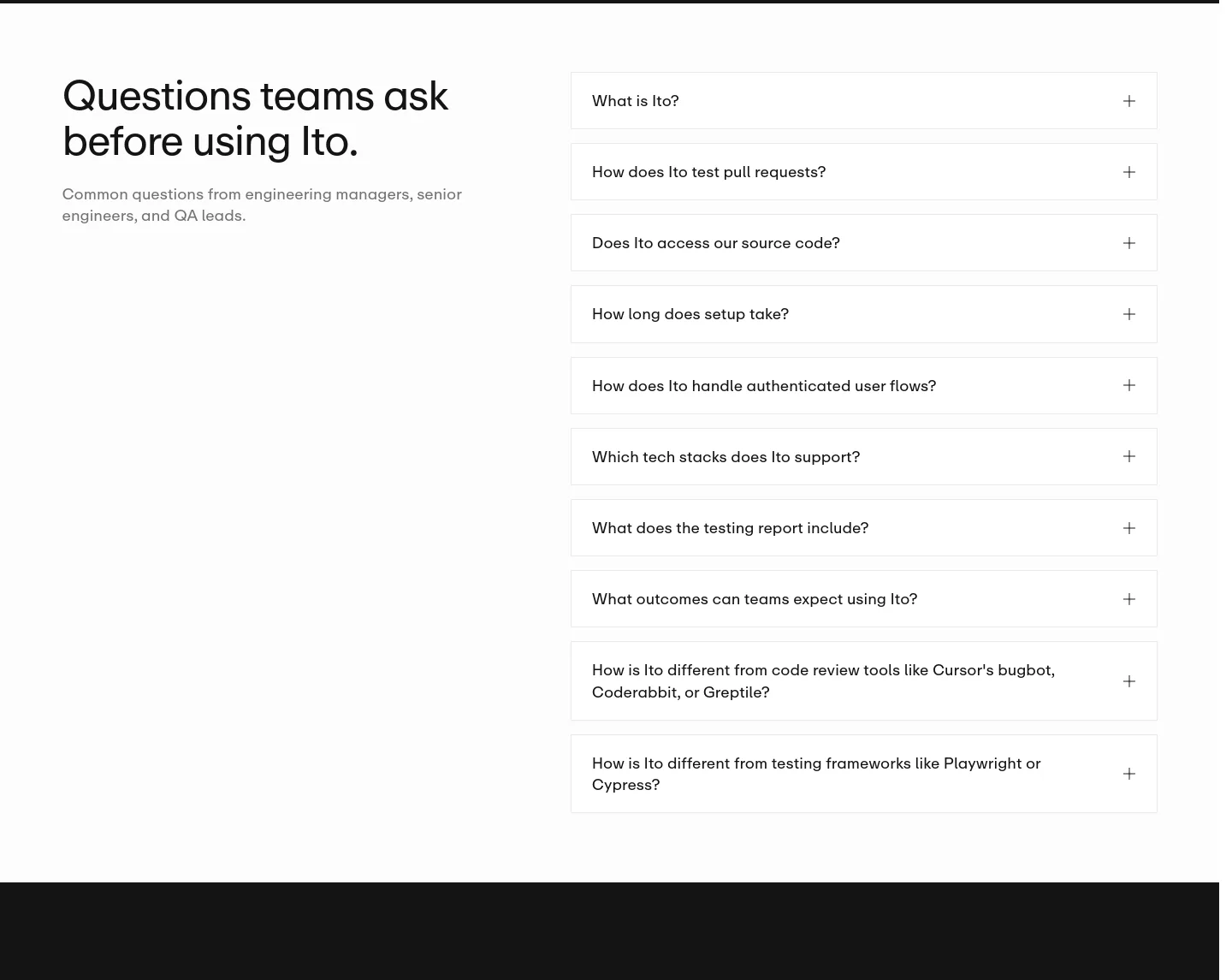 ito.ai — FAQ
