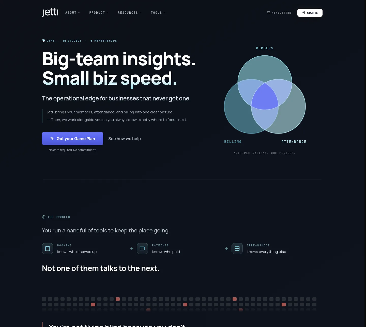 jetti.com — Hero + Features + FAQ