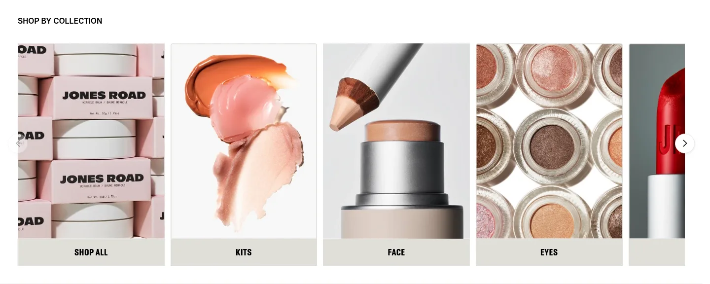 jonesroadbeauty.com — Logo Wall
