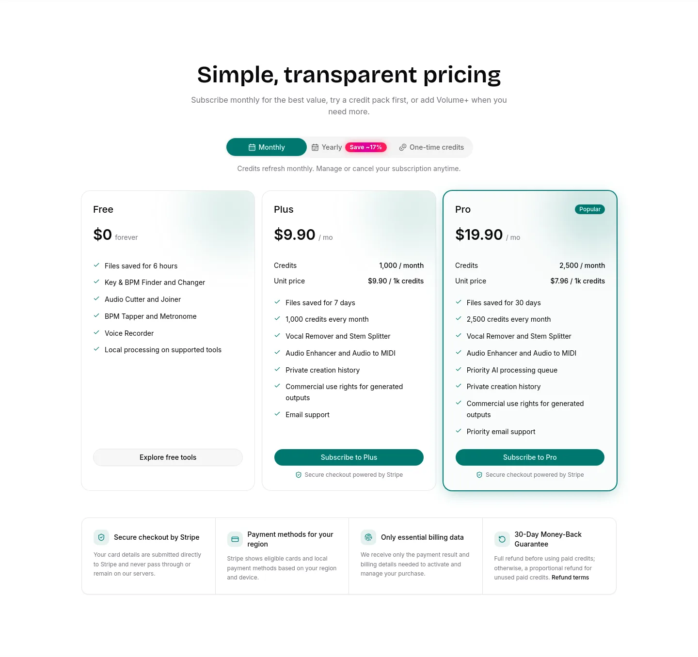 keybpmlab.com — Pricing