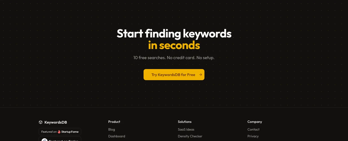 keywordsdb.com — CTA