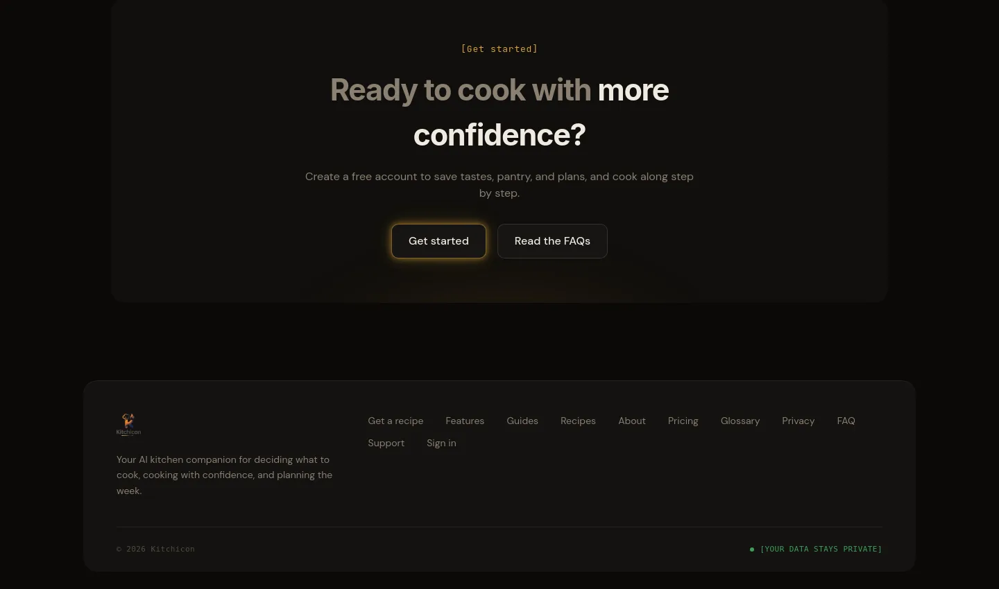 kitchicon.com — CTA