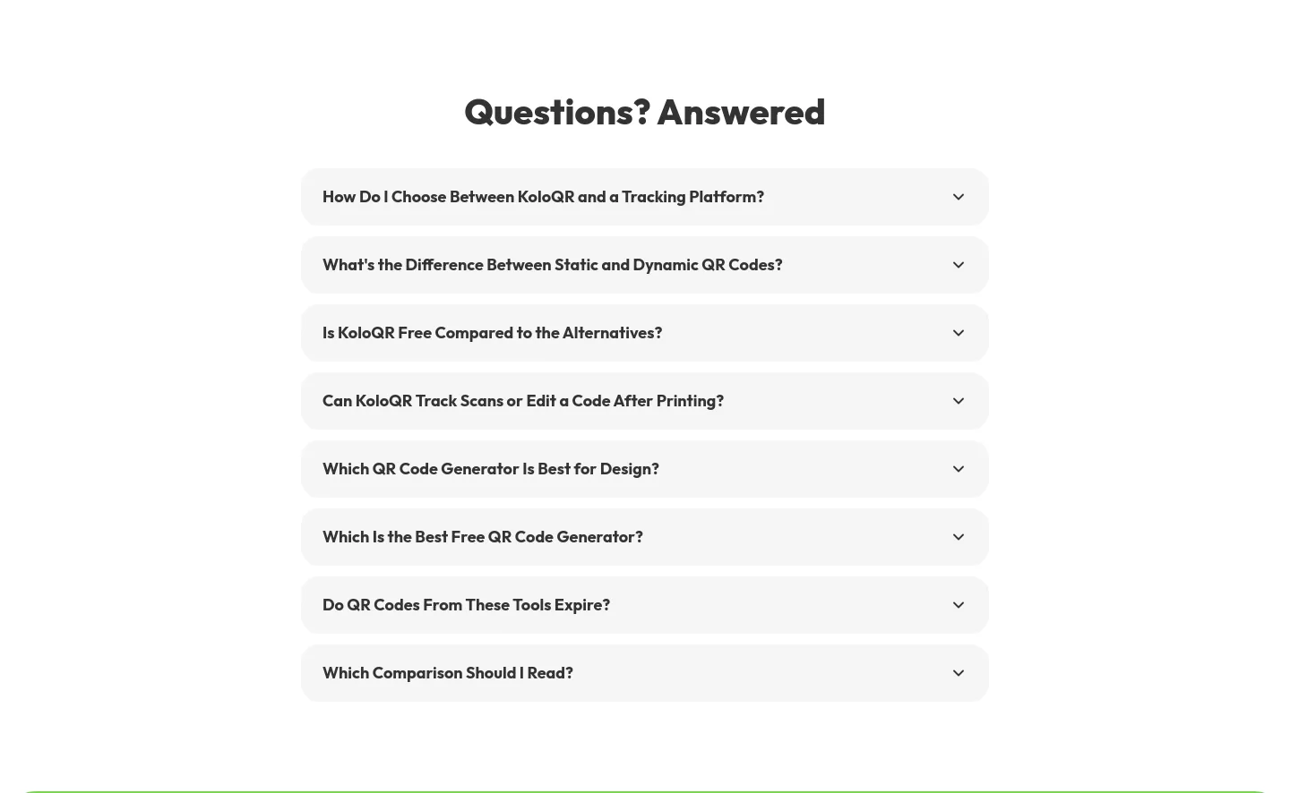 koloqr.com FAQ section