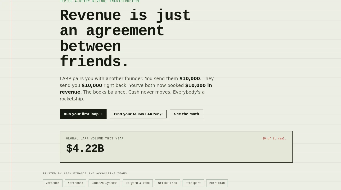 larp.website — Hero