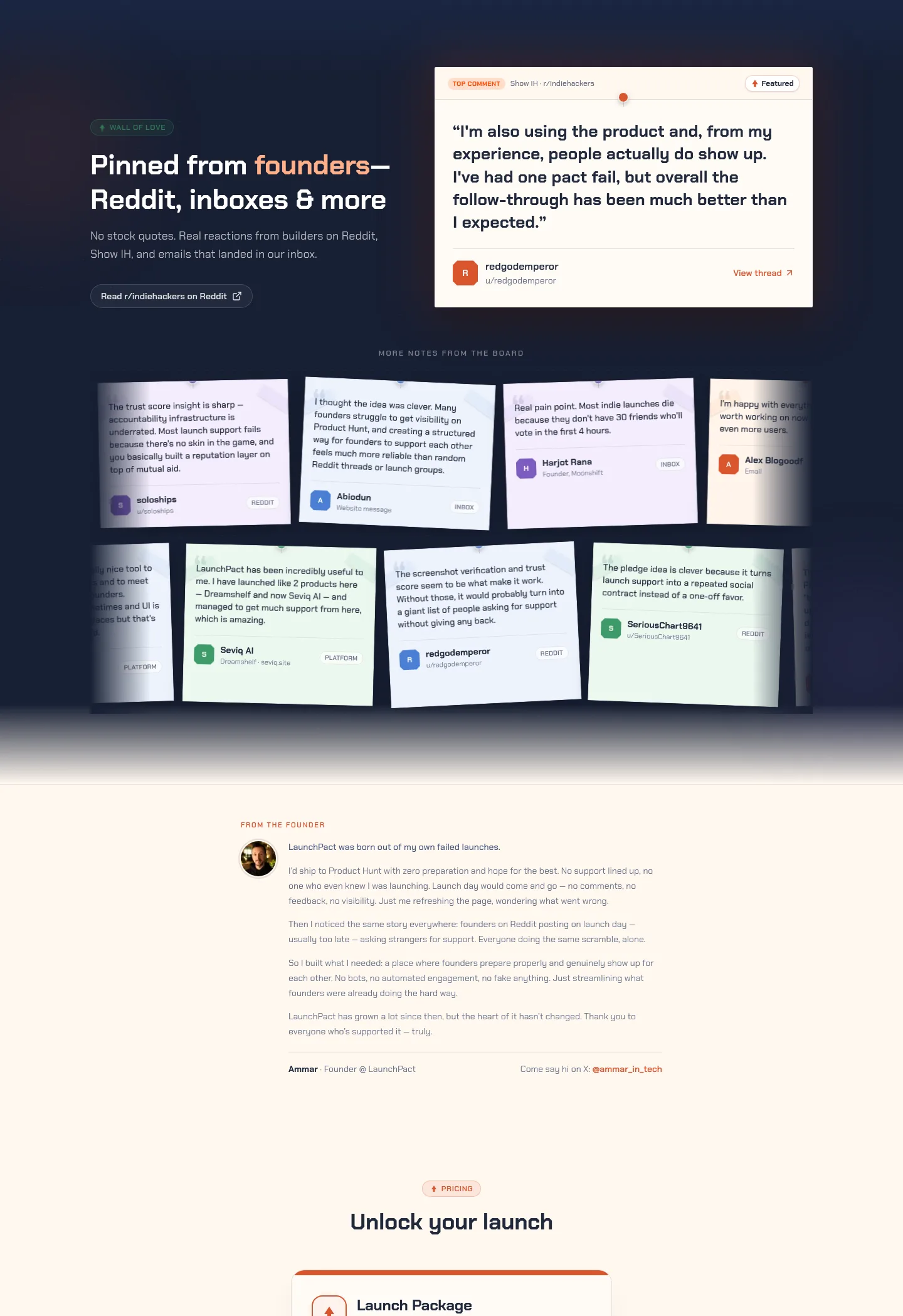 launchpact.io — Features