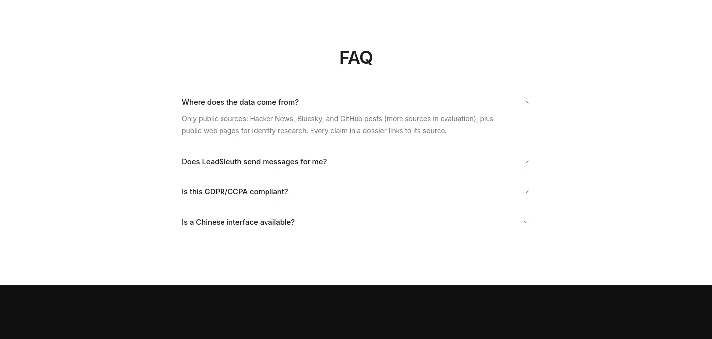leads.zalize.com — FAQ