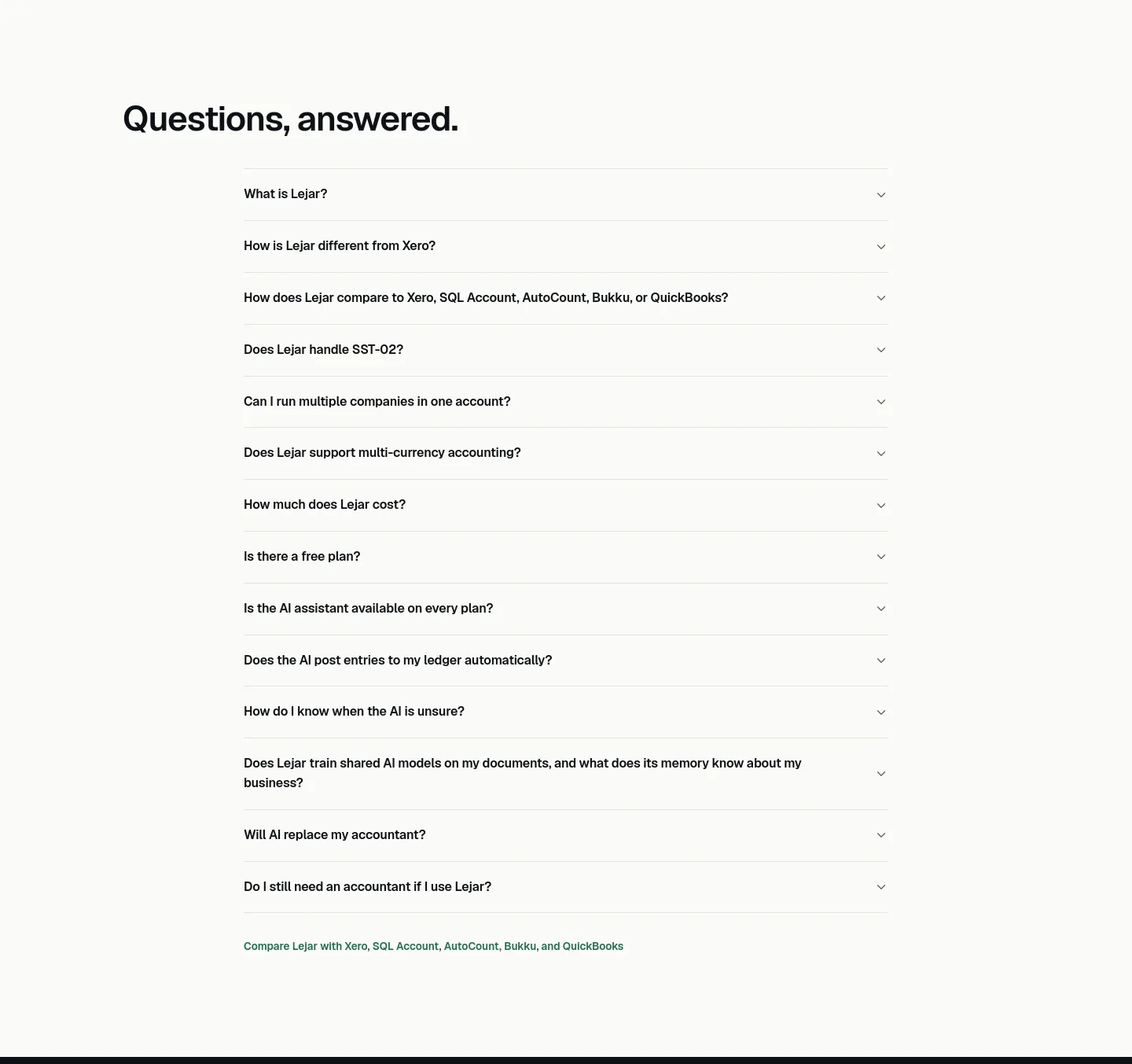 lejar.ai — FAQ