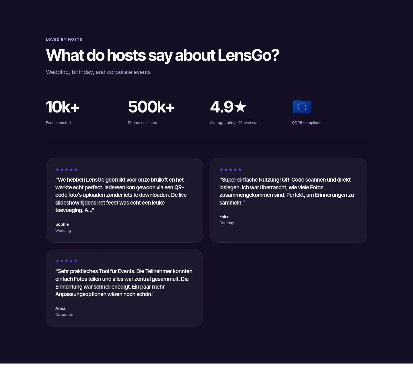 lensgo.app — Logo Wall