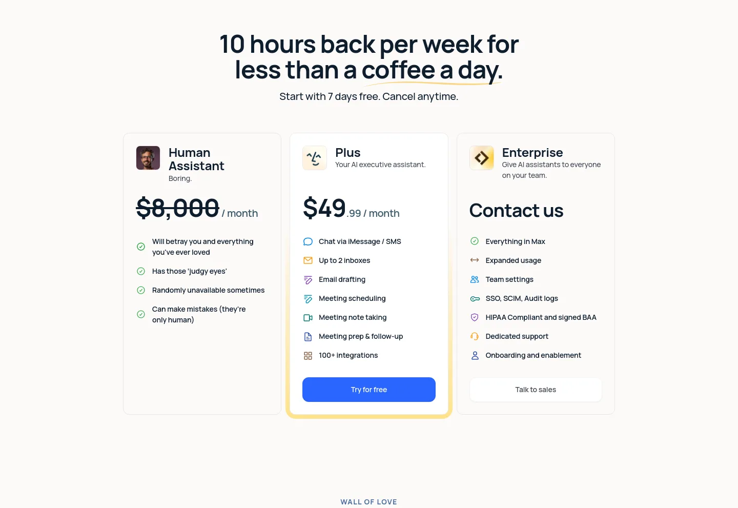 lindy.ai — Pricing