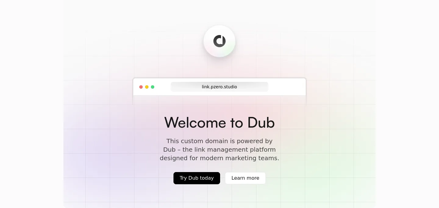 link.pzero.studio — Hero