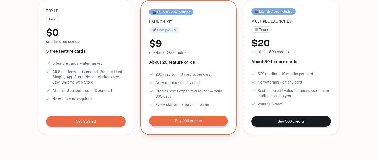 listpro.app Pricing section