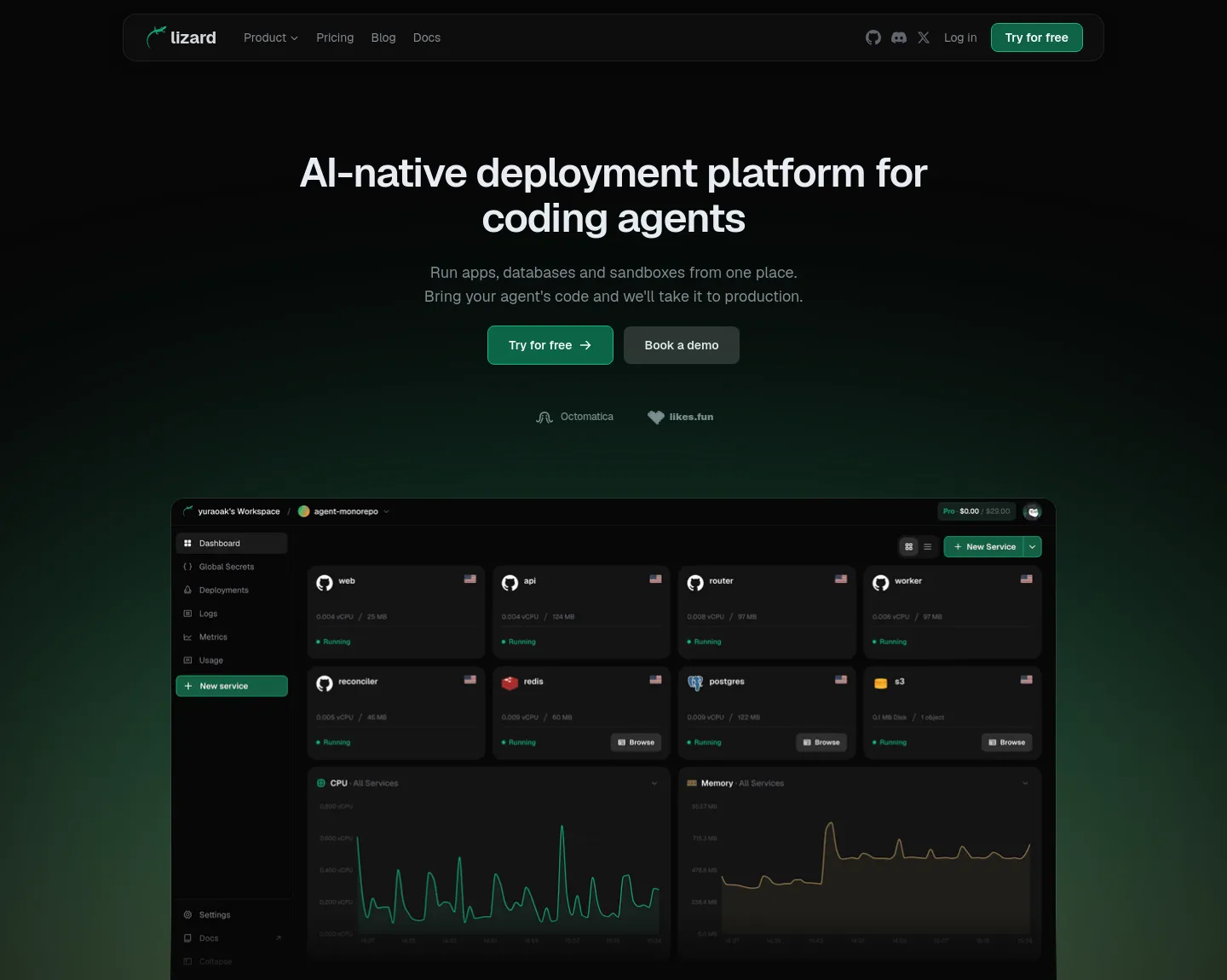 lizard.build — Hero