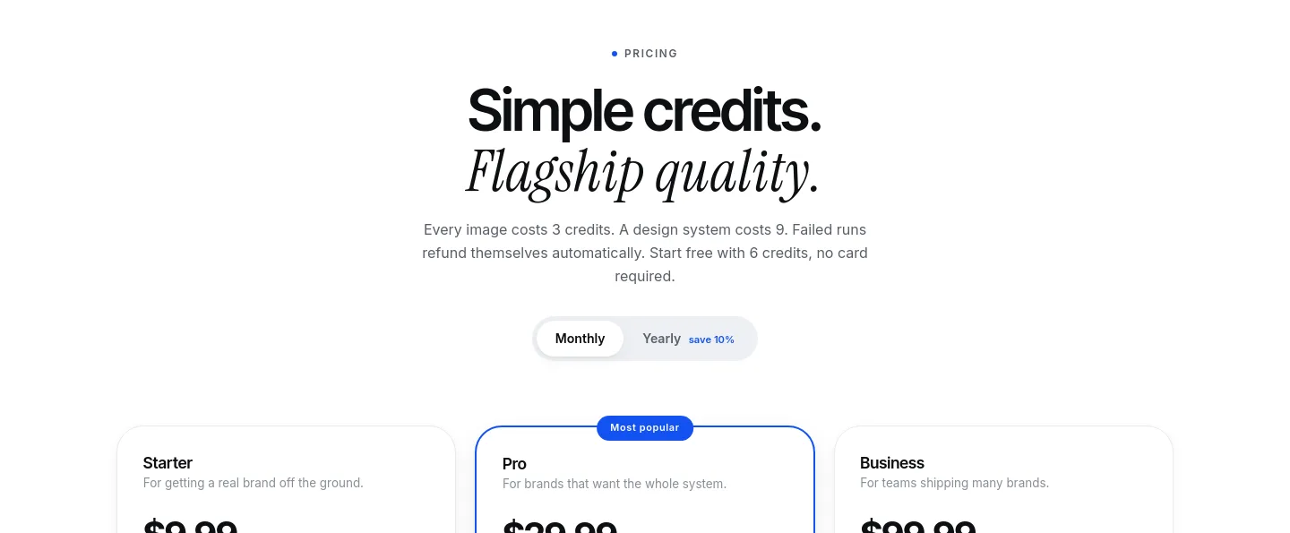 logofai.com Hero section