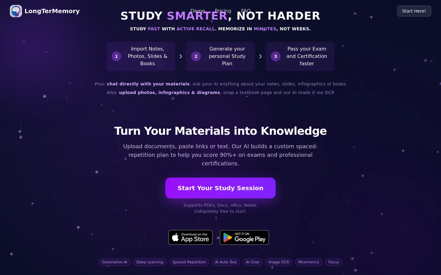 longtermemory.com — Hero
