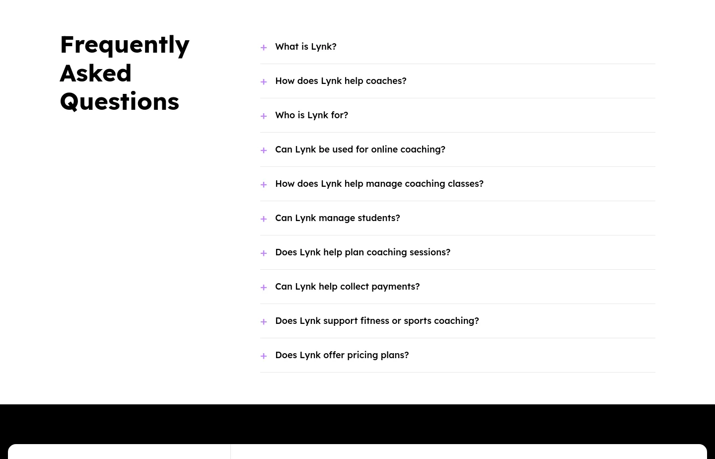 lynk.coach — FAQ