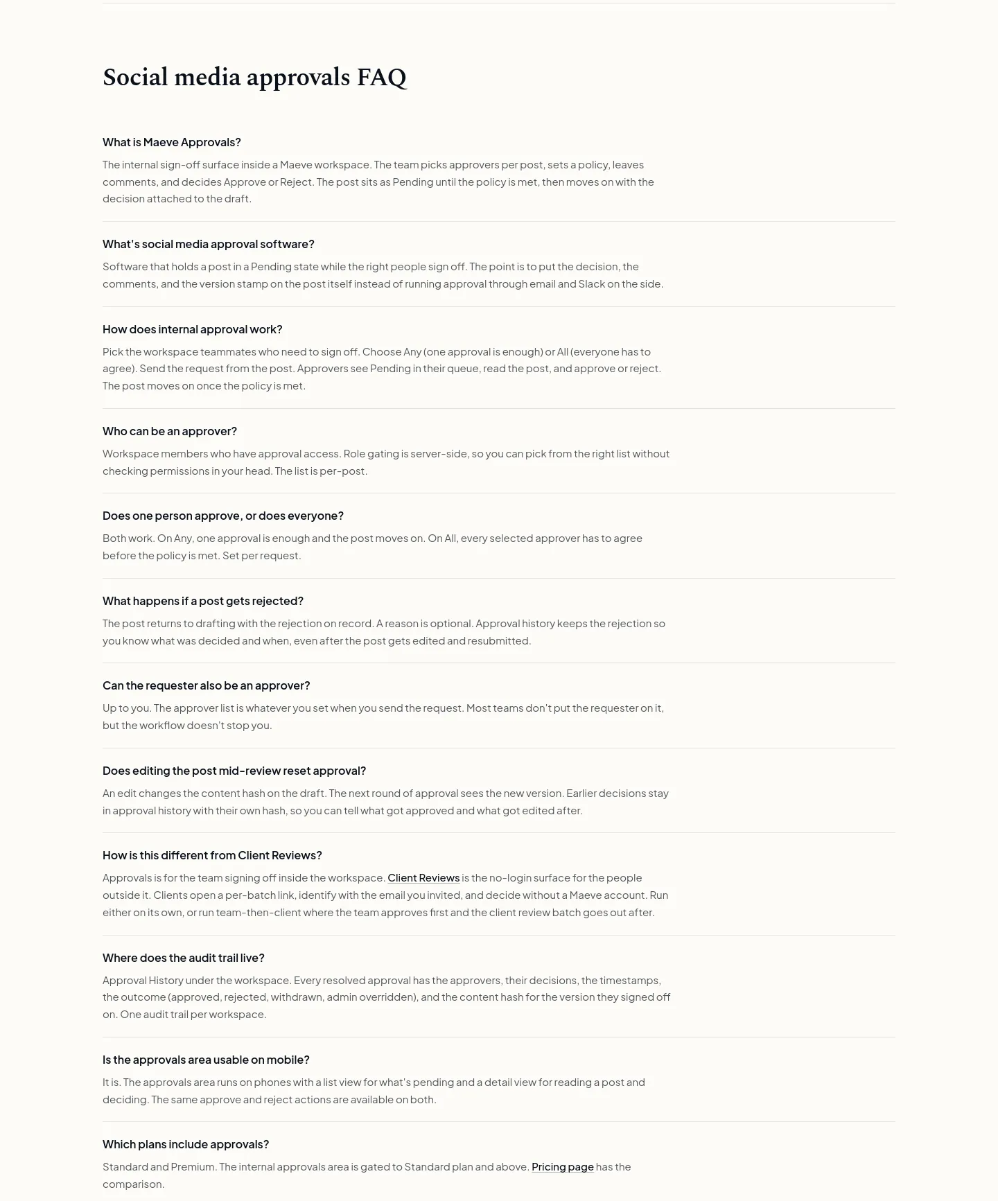 maevesocial.com — FAQ
