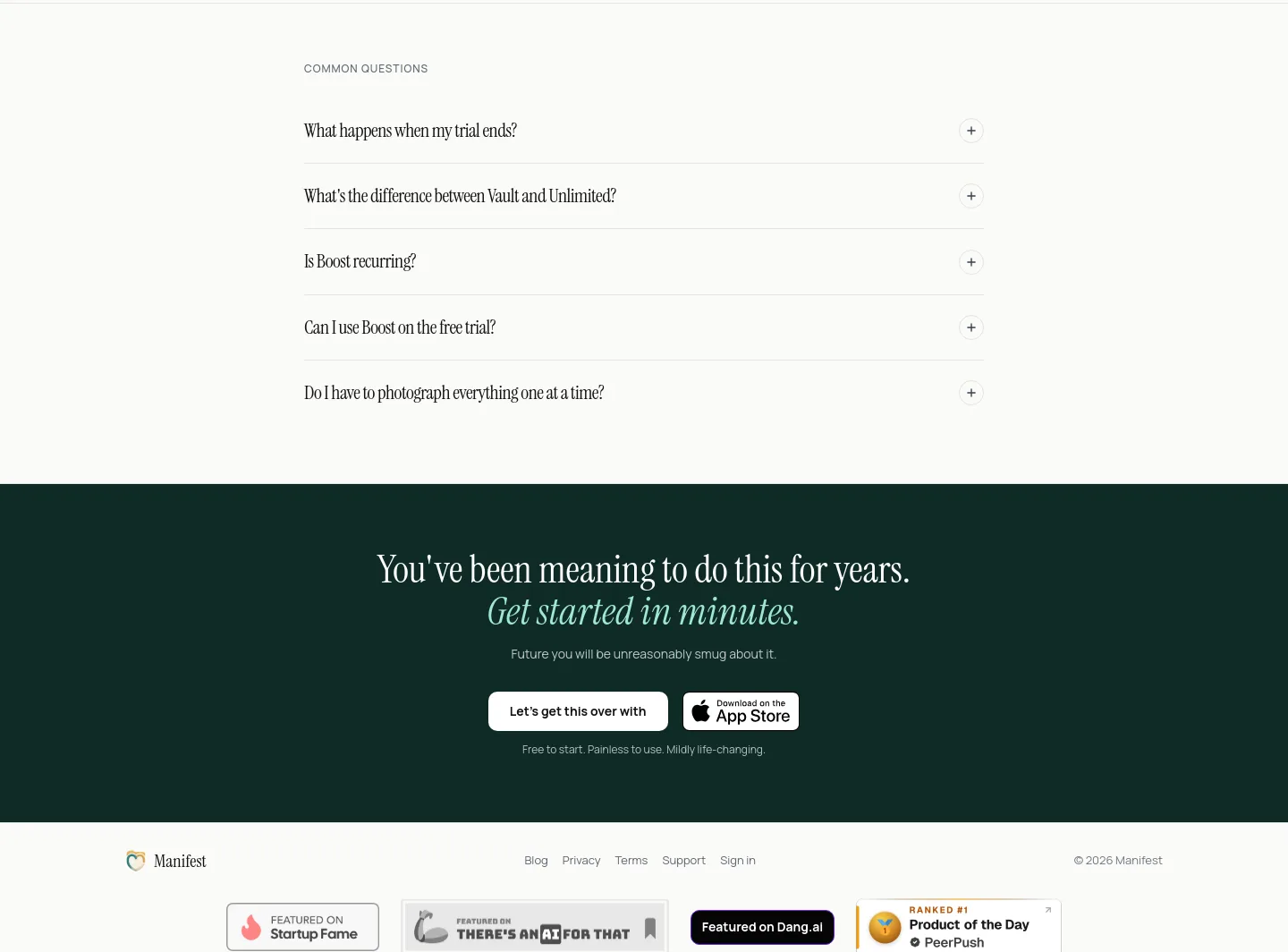 manifestme.me — FAQ