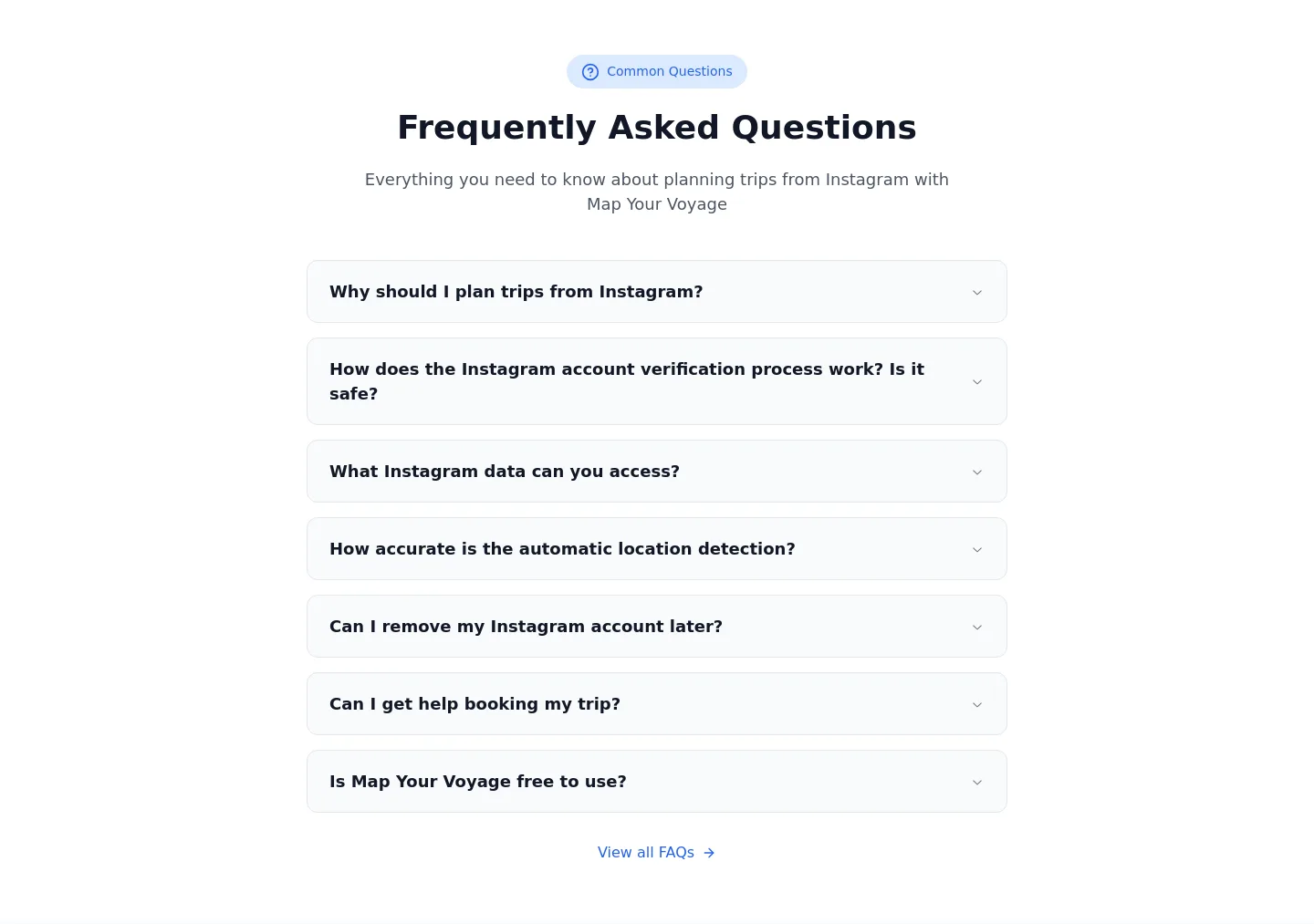 mapyourvoyage.com — FAQ