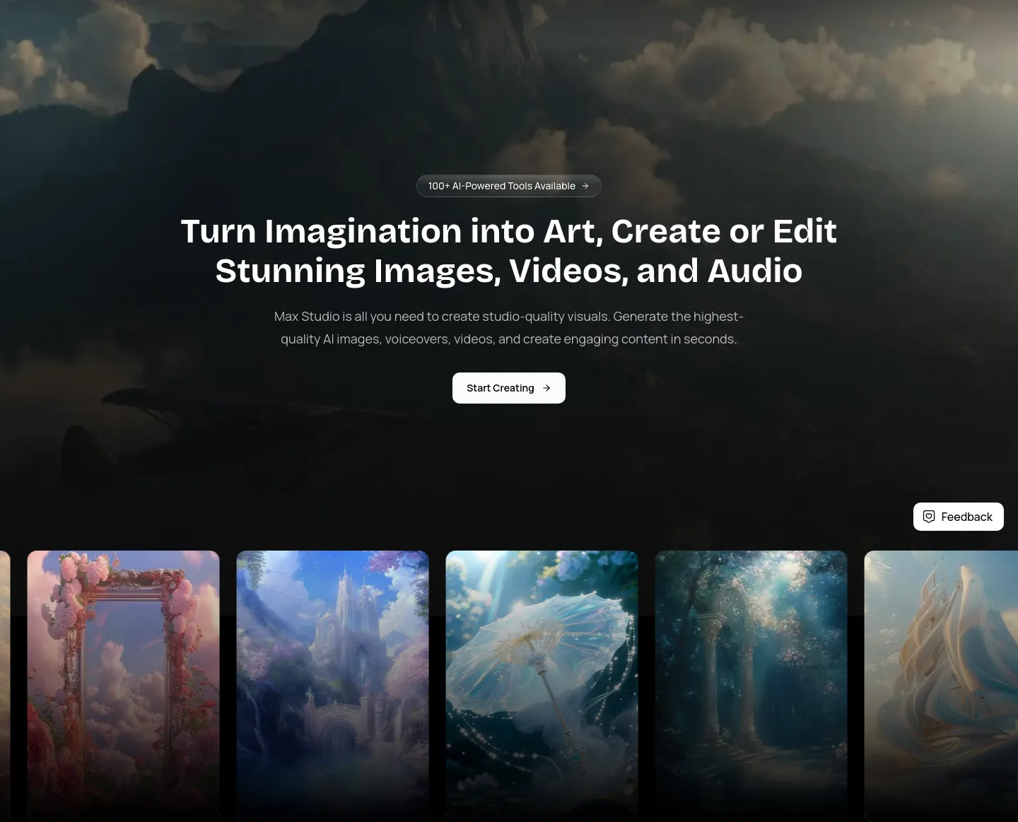 maxstudio.ai — Hero