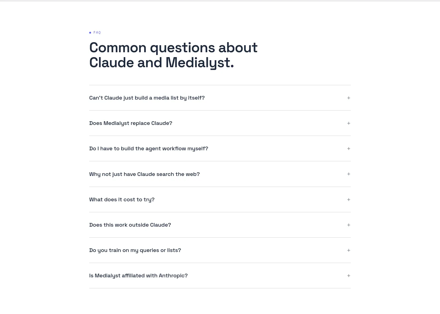 medialyst.ai FAQ section