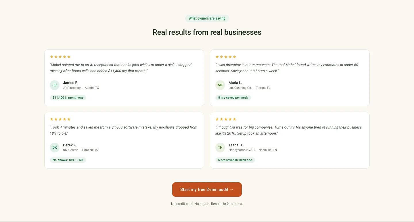 meetmabel.ai — Pricing