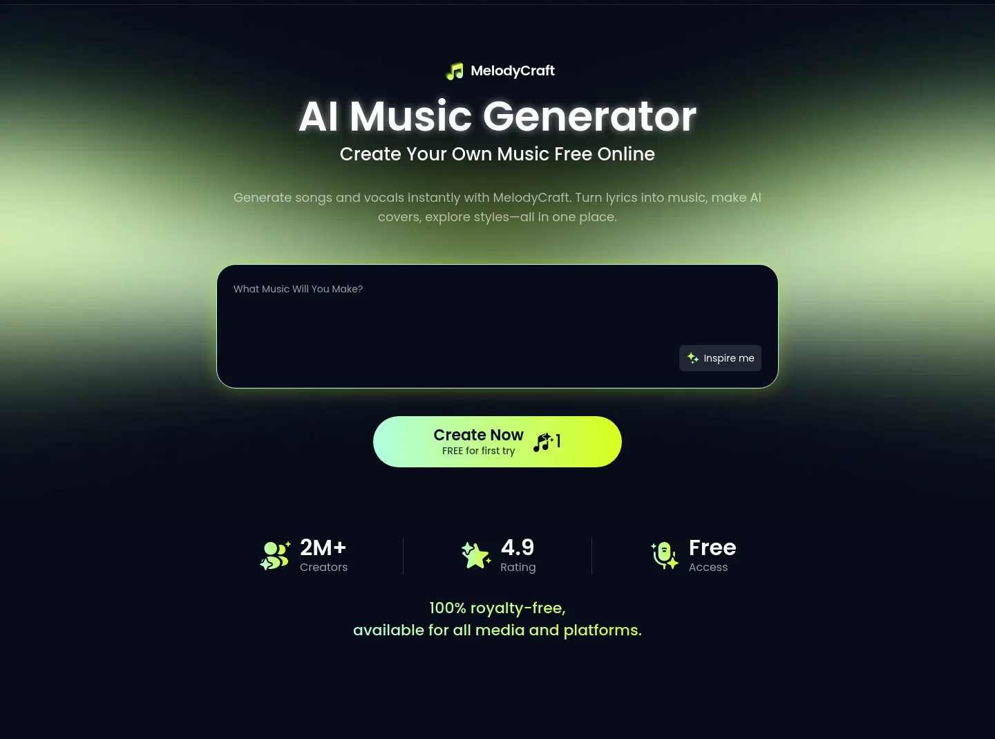 melodycraft.app — Hero