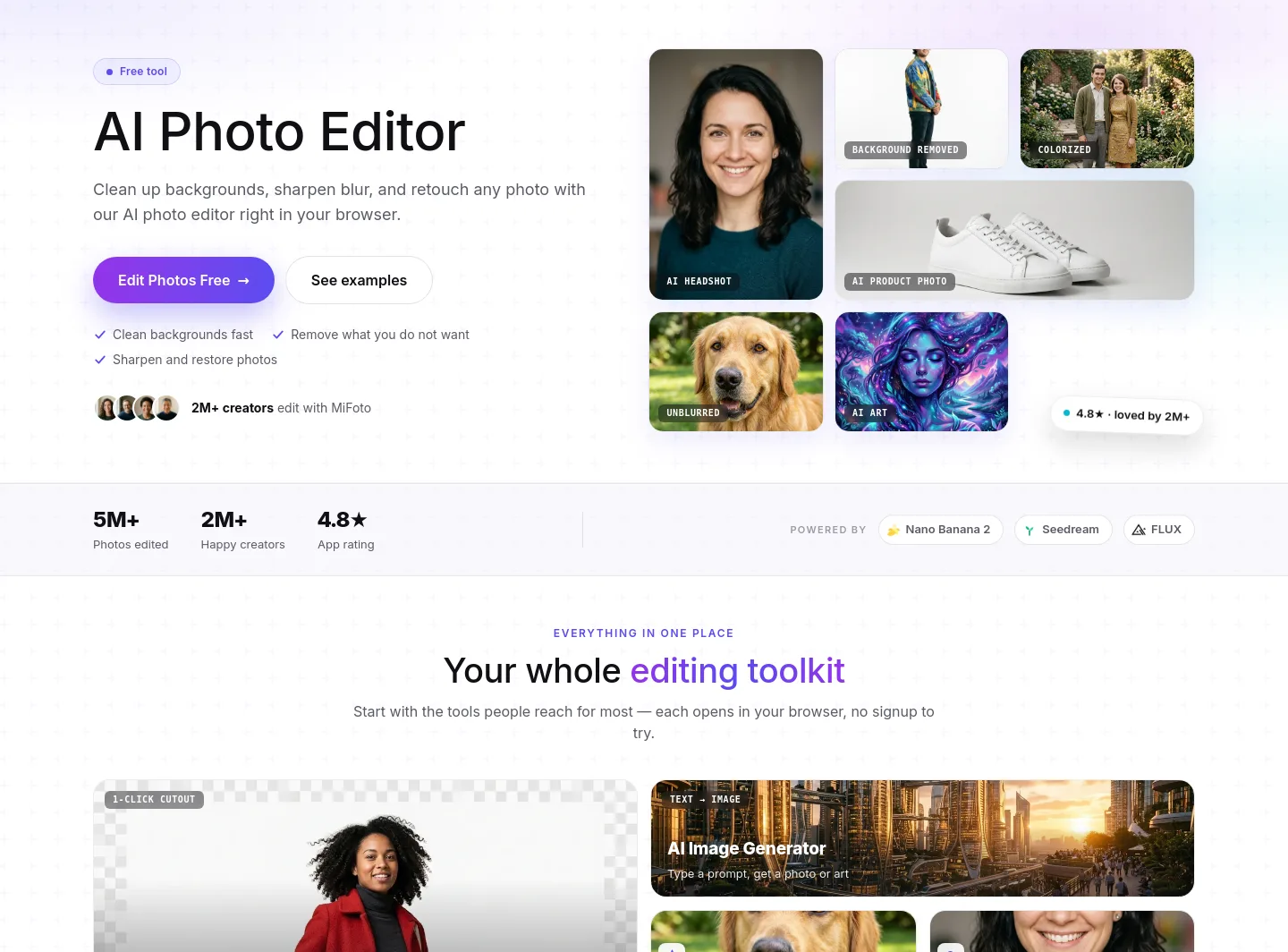 mifoto.ai — Hero