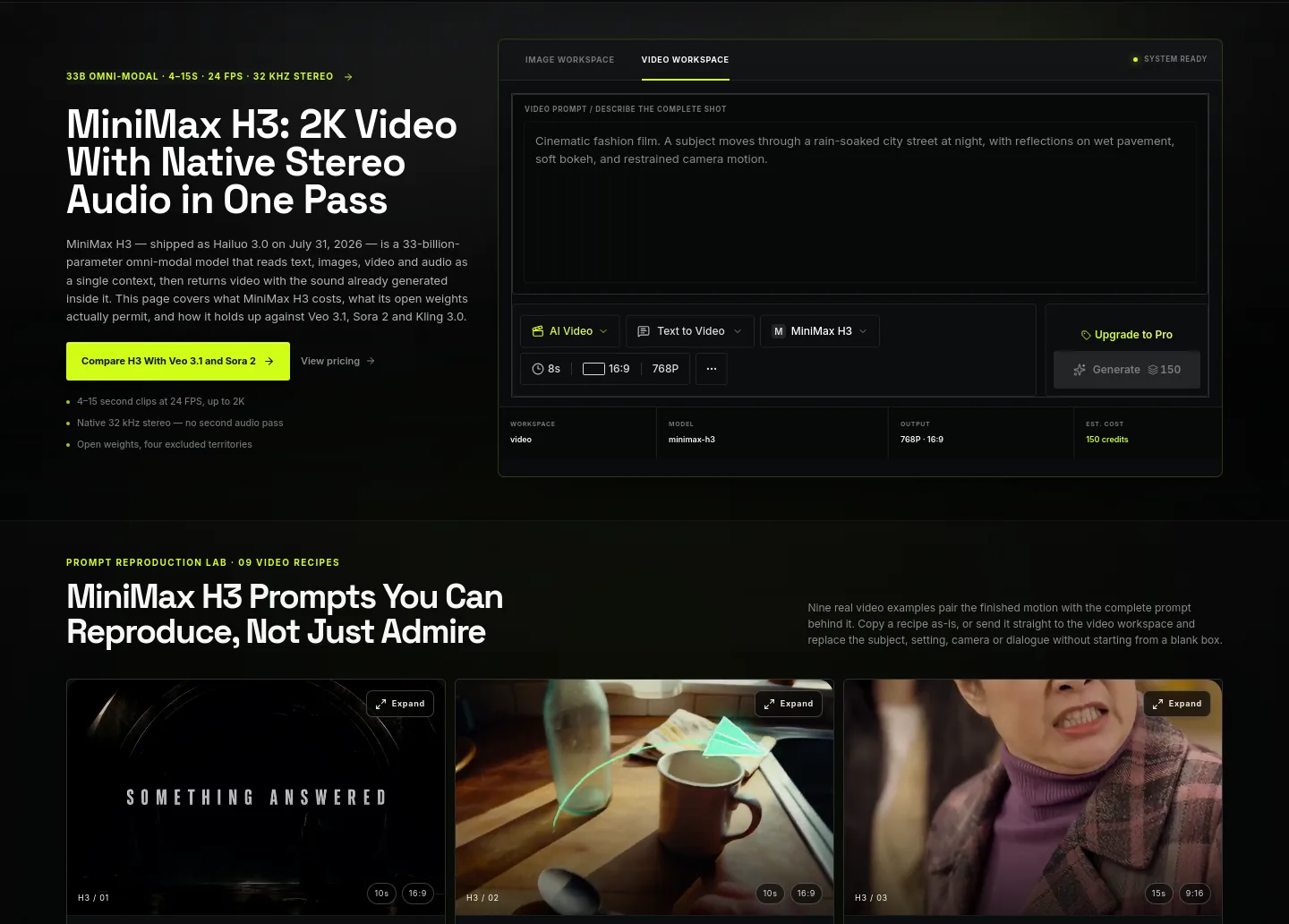 minih3.pro — Hero