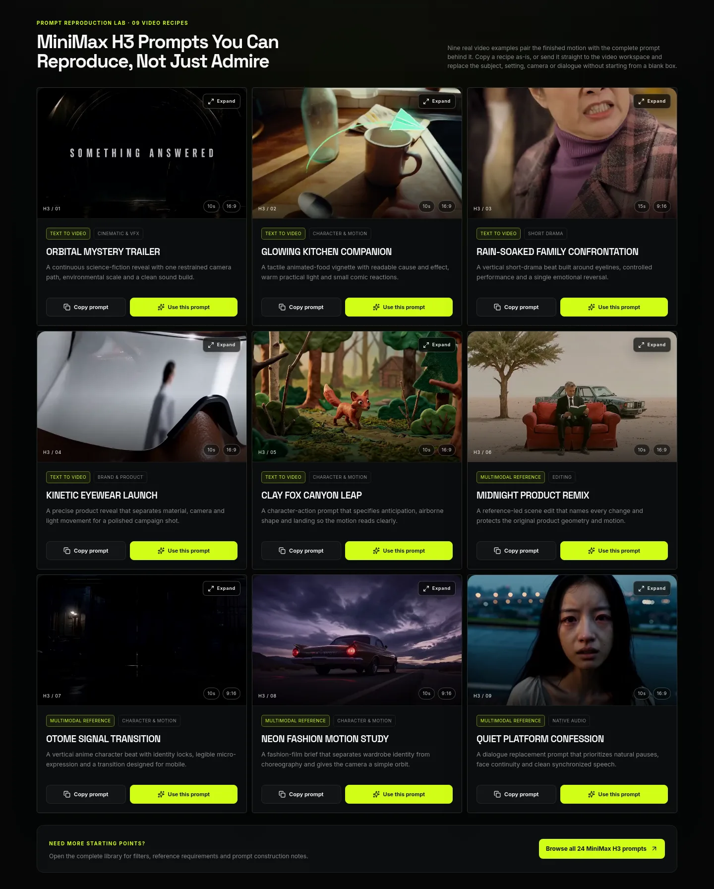 minih3.pro — Features