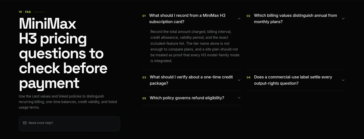 minih3.pro — FAQ