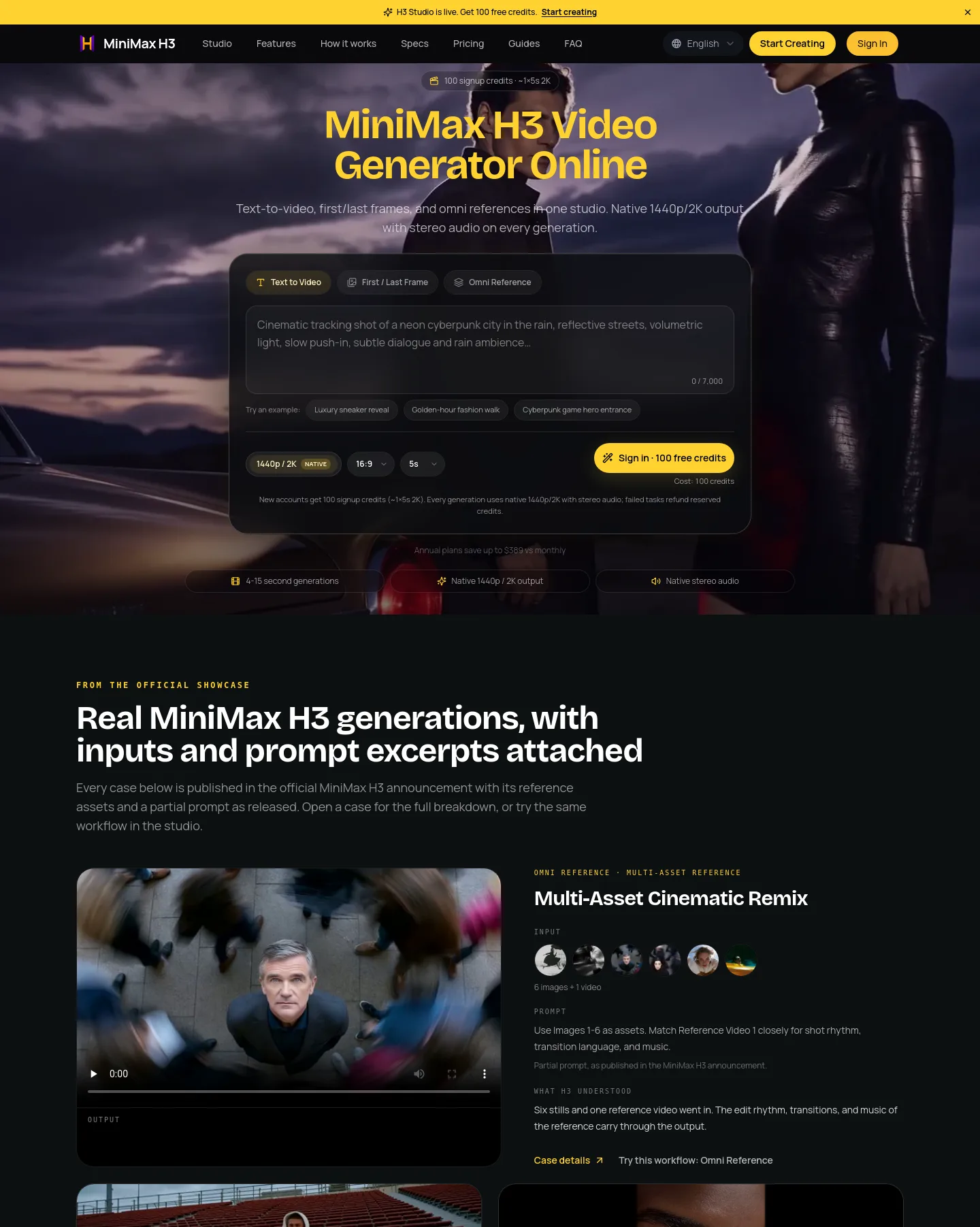 minimaxh3.app — Hero + Logo Wall + Pricing + FAQ